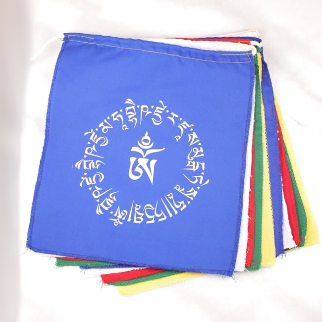 Bandera Tibetana Om y Buda Medicinal. - Humos.cl