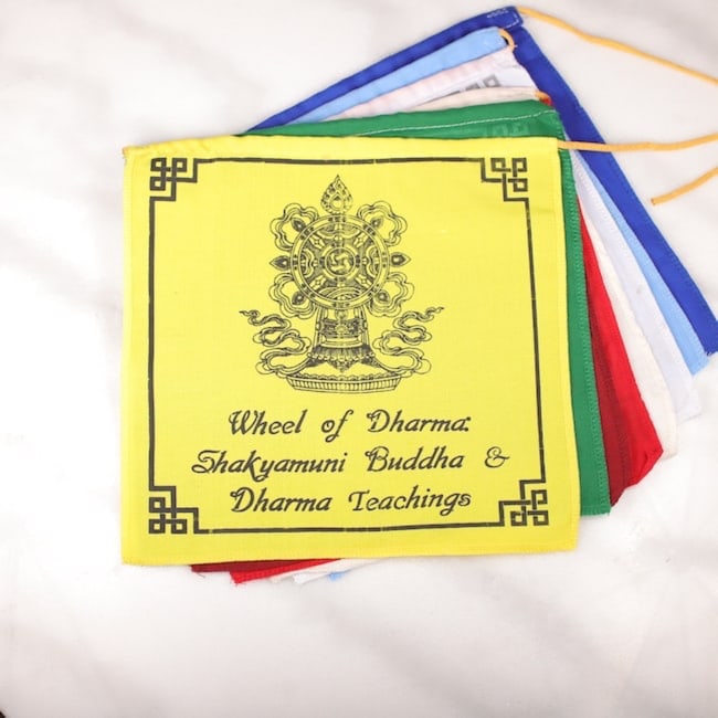 Bandera Tibetana Símbolos Auspiciosos - Humos.cl