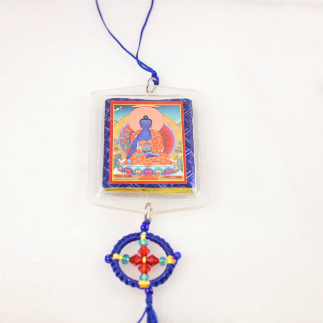 Amuleto Buda Medicinal y Rueda Darma - Humos.cl